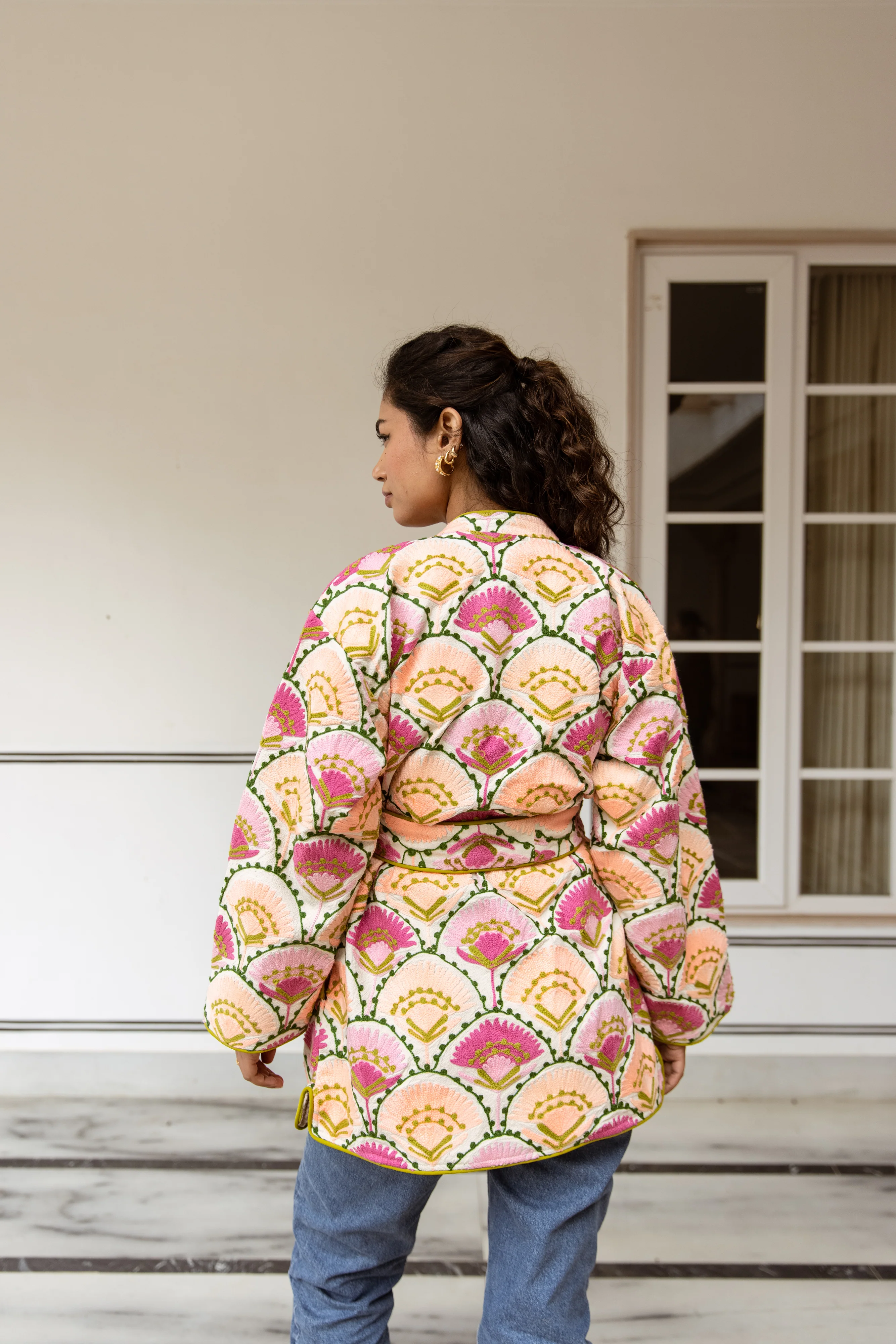 Short Suzani Jacket - Pink - Happy Cabbage London