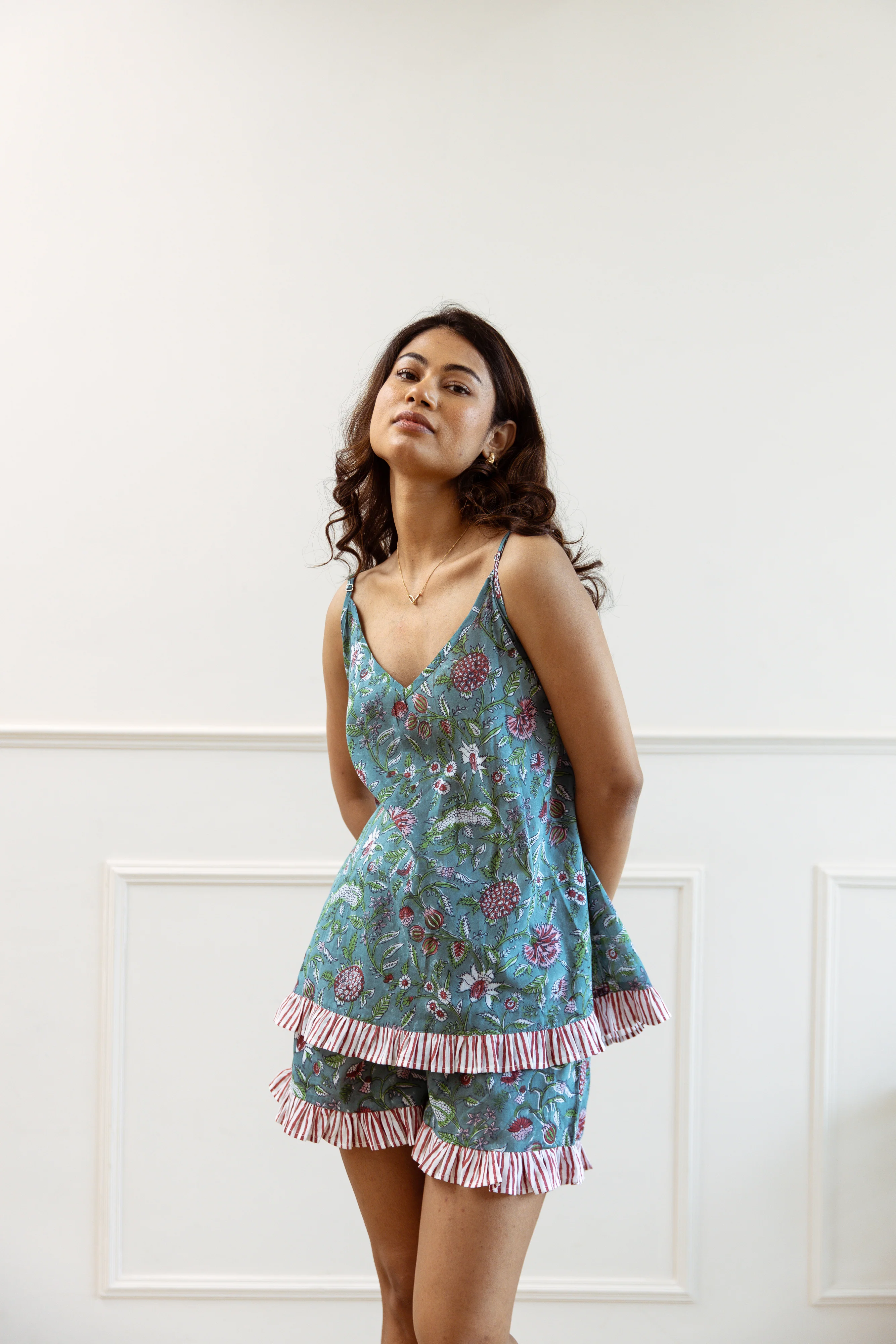 Short PJ Set - Teal Green - Happy Cabbage London