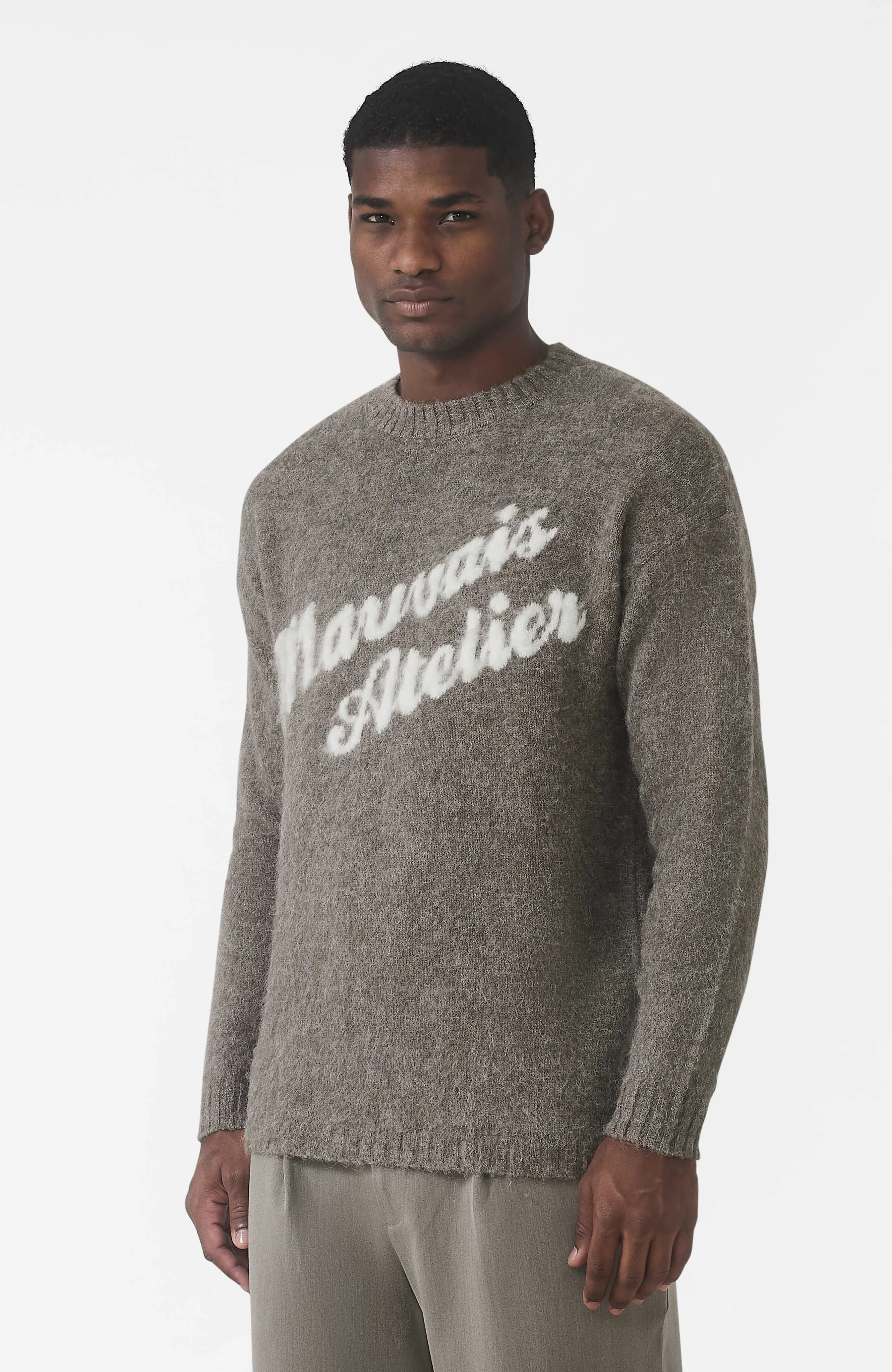 Atelier Oversized Brushed Knit Jumper in Truffle - Happy Cabbage London