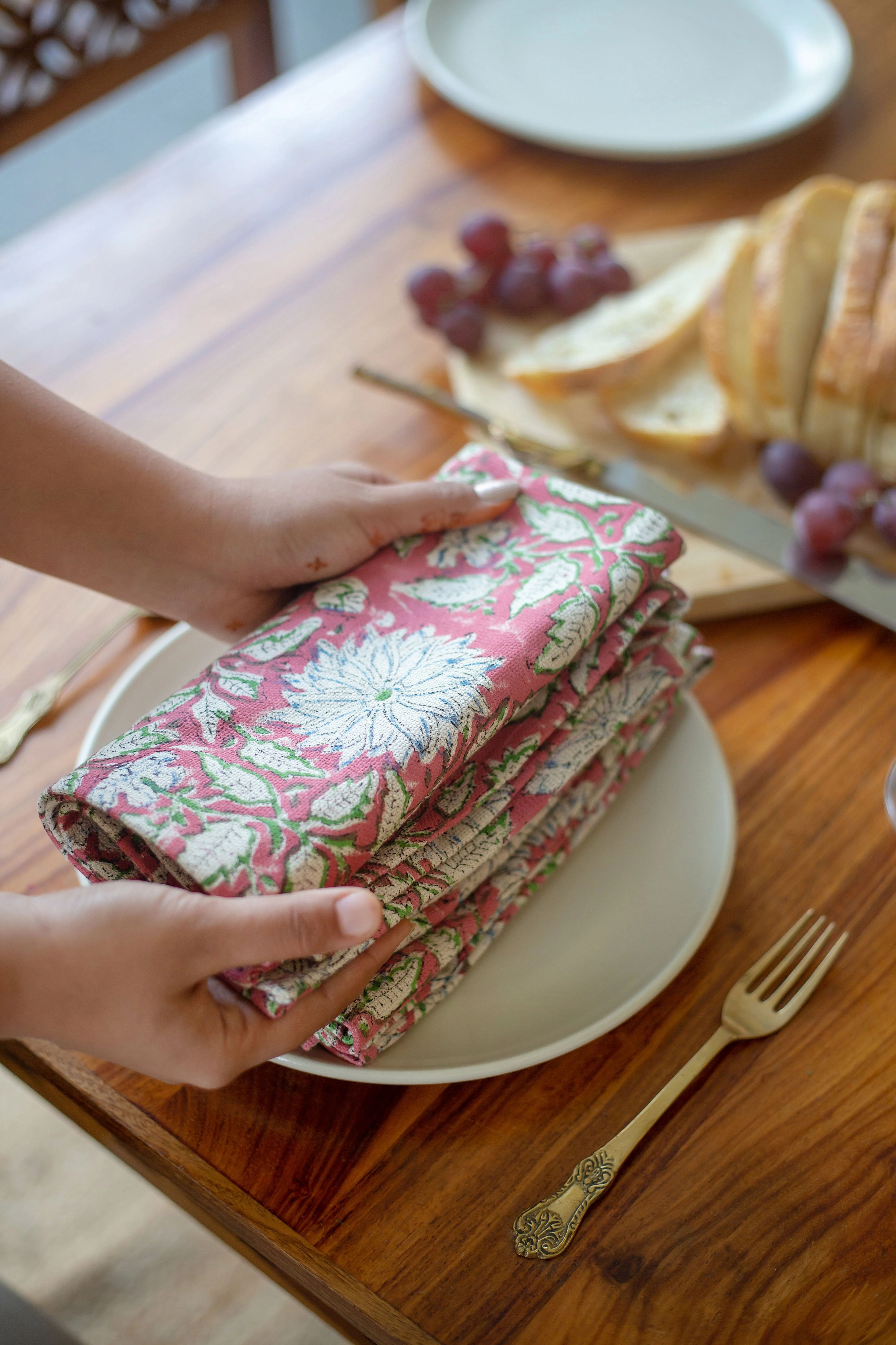 Napkins - Pink Dahlia - Happy Cabbage London
