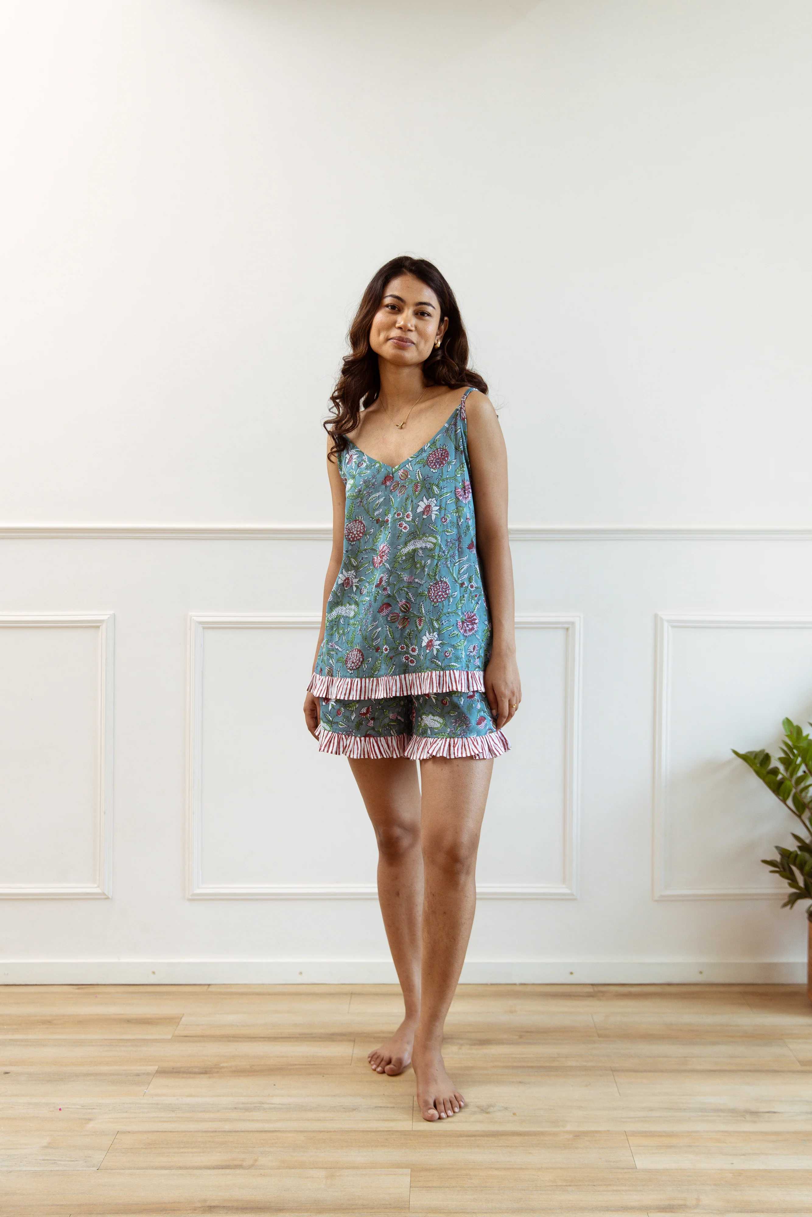 Short PJ Set - Teal Green - Happy Cabbage London