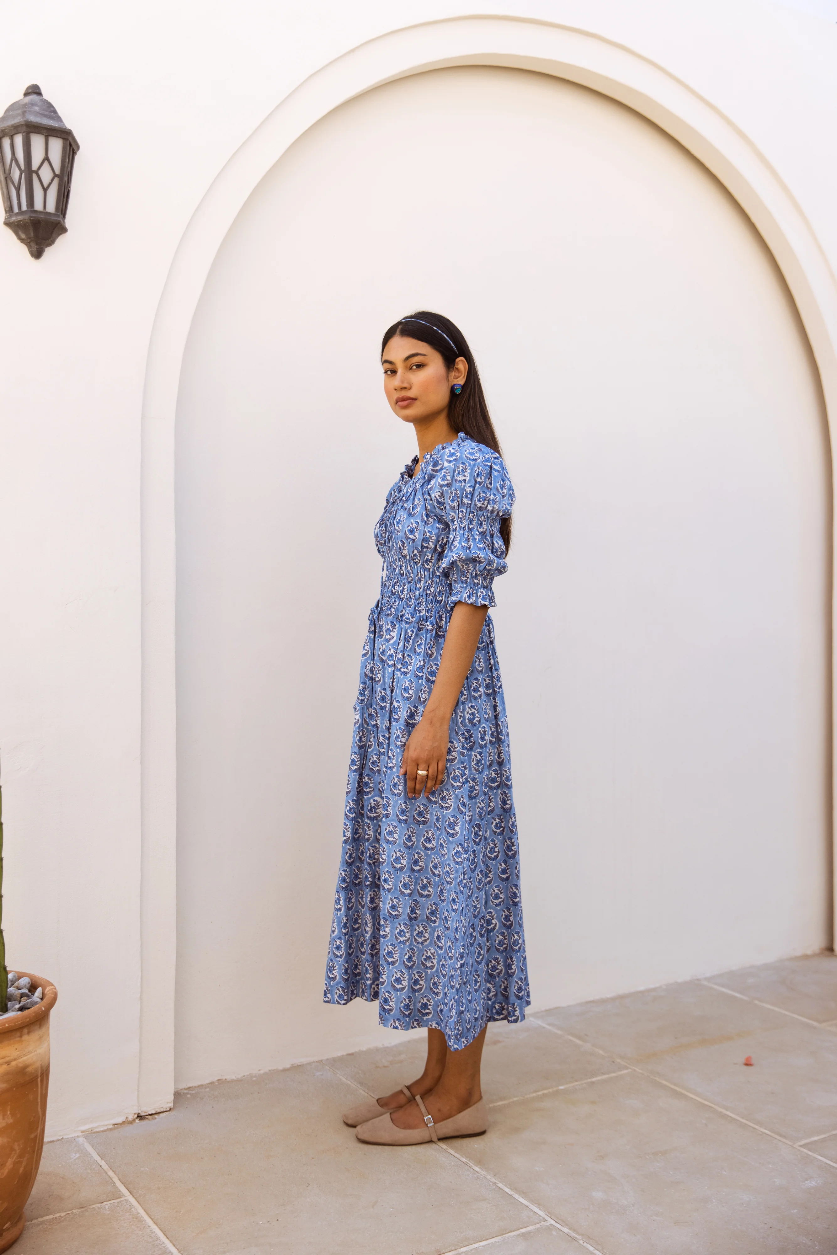 SALE The Camille Sundress - Powder Blue - Happy Cabbage London