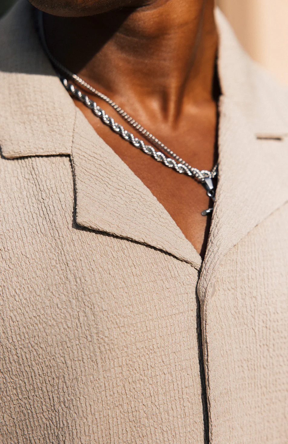 Eivissa Relaxed Fit Shirt in Taupe - Happy Cabbage London