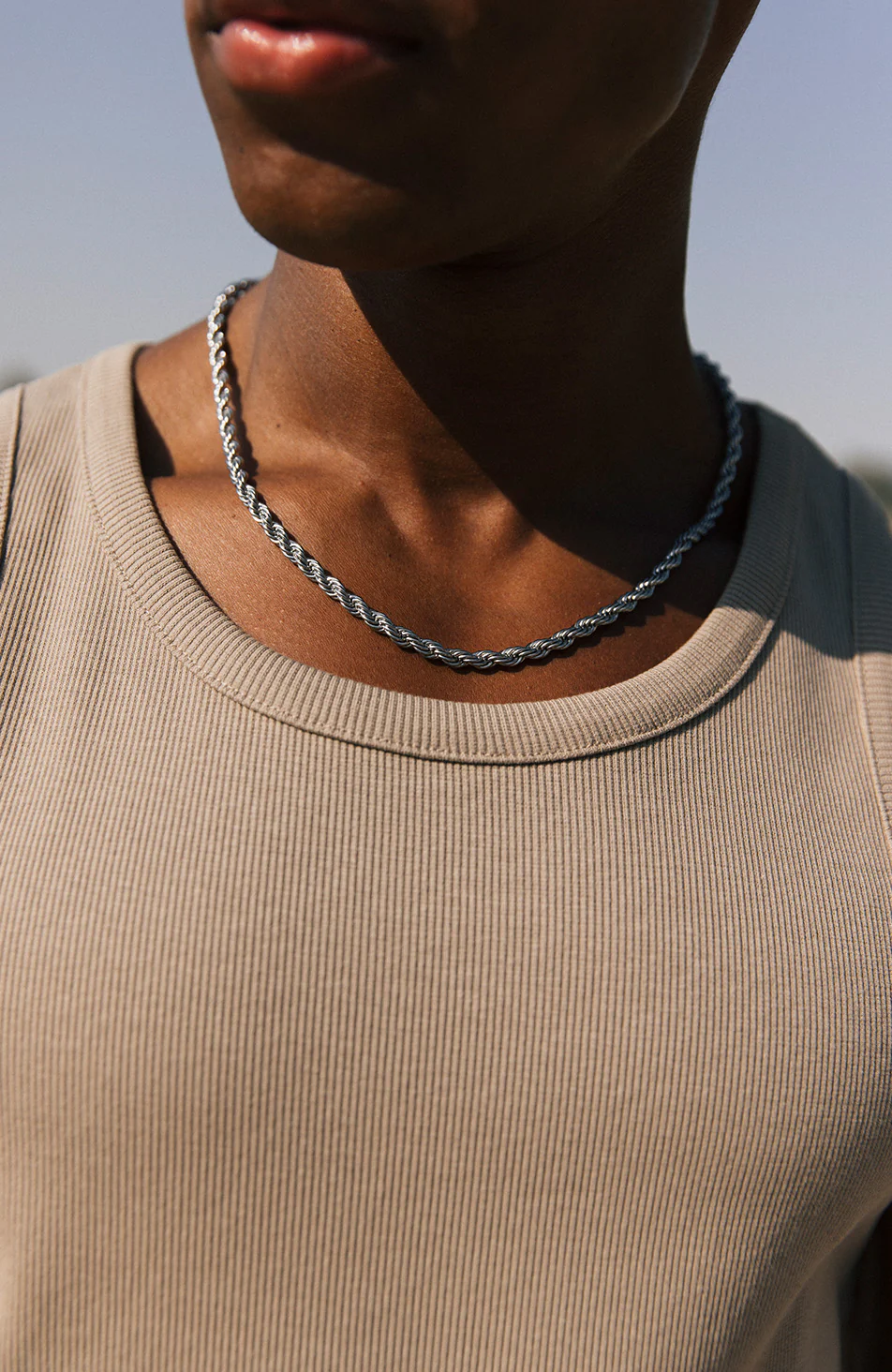 5mm rope chain in silver - Happy Cabbage London