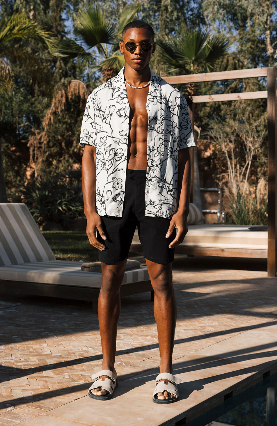 Bora Relaxed Fit Dove Shirt in Black and White - Happy Cabbage London