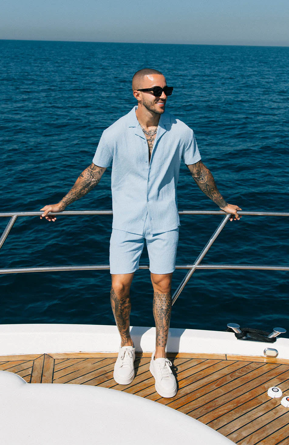 Eivissa Shorts in Blue - Happy Cabbage London