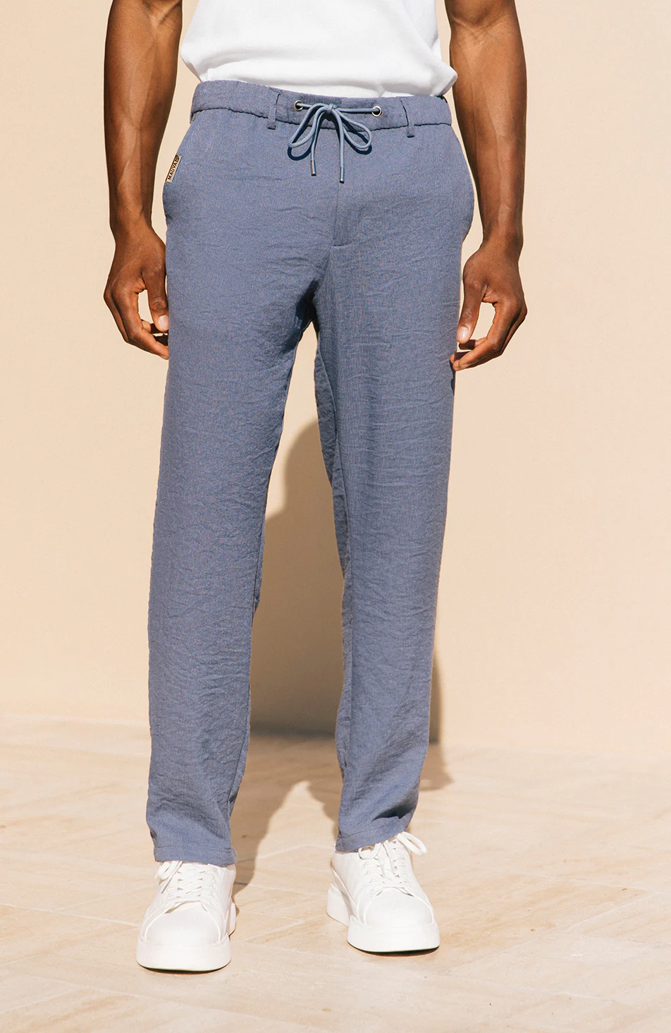 Fiorano Relaxed Fit Trousers in Storm - Happy Cabbage London